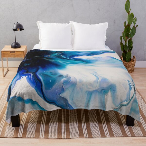 Item preview, Beautiful Iris Flower Abstract Fluid Art Acrylic Pour Design  designed and sold by CrystalCoast.