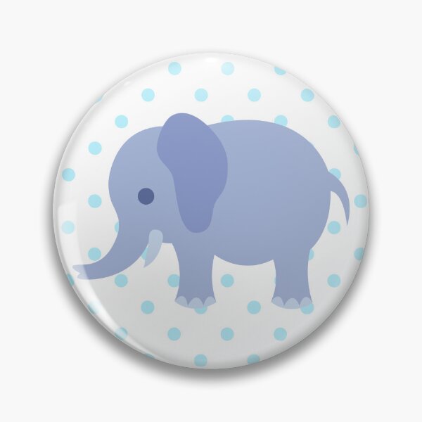 Item preview,  Light Blue Polka Dot Elephant designed and sold by The-Chic-Peach.