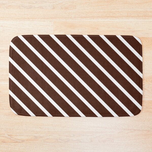 Item preview, Chocolate Diagonal Stripes designed and sold by Moonshine Paradise.