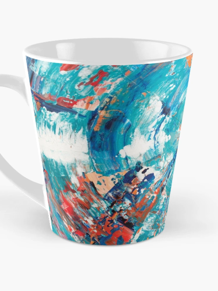 Aperçu 3 sur 4. Mug à café avec l'œuvre Vortex créée et vendue par Rescope Studio.