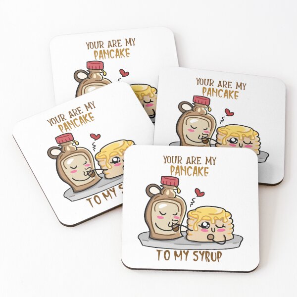 Item preview, Happy Valentine's Day - Funny Cute Pancake and Syrup Apparel Gifts designed and sold by DeeSignTShirts.