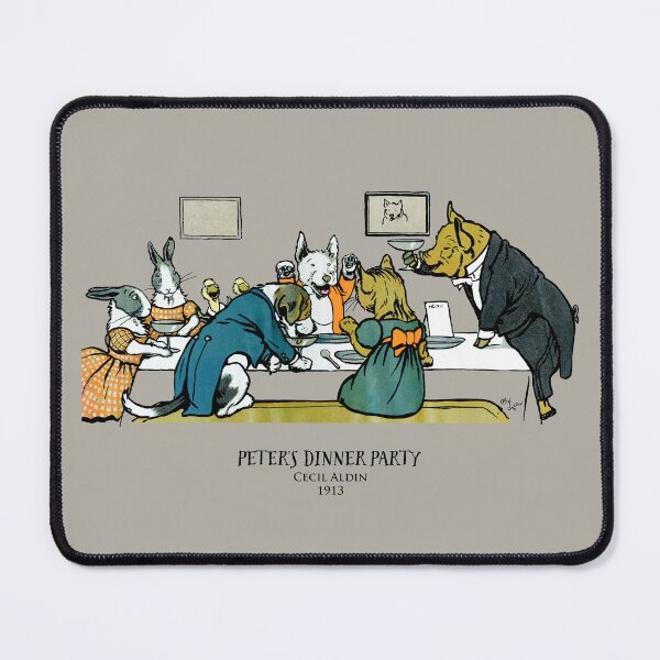 Item preview, Cecil Aldin: Peter's Dinner party designed and sold by ebrawne.