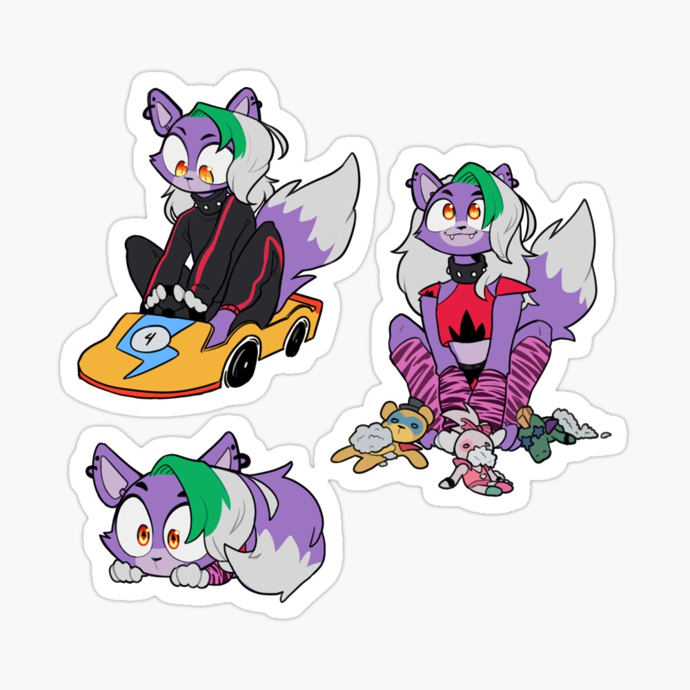 Roxanne Wolf Security Breach Sticker PACK