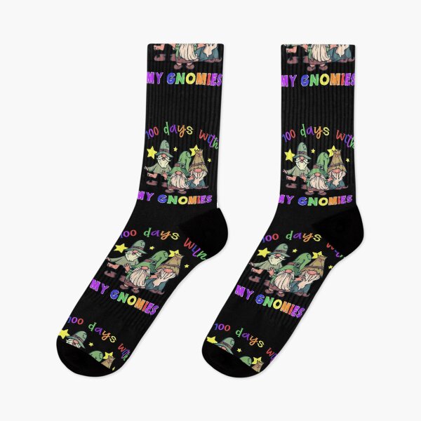 Item preview, Happy 100th Day Of School Gnomies Virtual Teachers Kids design designed and sold by Merchking1.