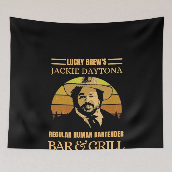 Item preview, Lucky Brews Jackie Daytona Regular Human Bartender  Bar And Grill Vintage Retro designed and sold by TinarreScott56.