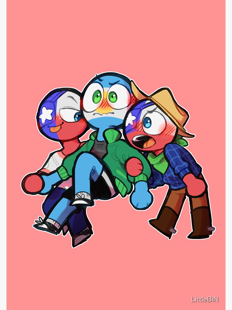 Countryhumans Argentina / Texas / Chile Spiral Notebook by LittleBiN