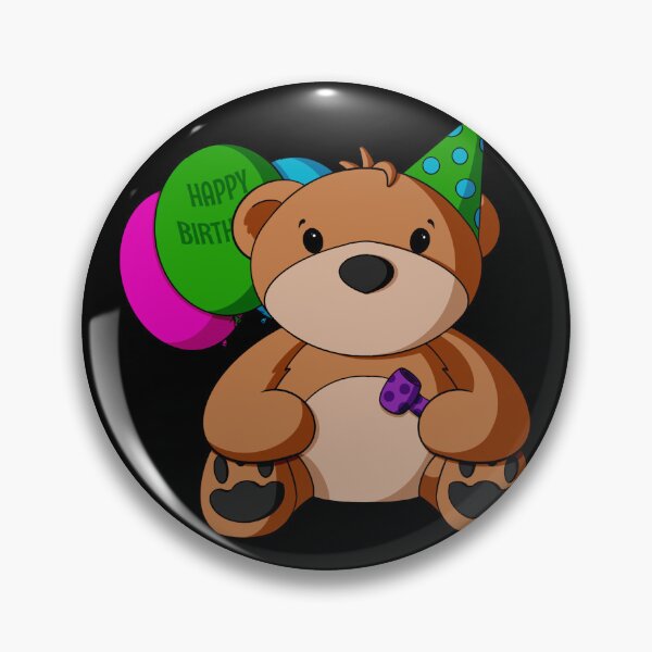 Item preview, Birthday Teddy Bear designed and sold by Alisha Ober Designs.