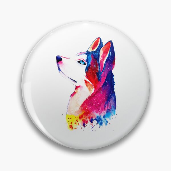 Item preview, wolf in watercolors designed and sold by velvetberri.