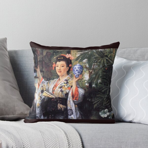 Item preview, 'A Young Woman Holds Japanese Goods' by Tissot (Reprint) designed and sold by Classic Visions Gallery.