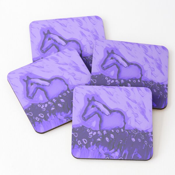 Item preview, Horse in a field purple  designed and sold by Jacinta hunt.