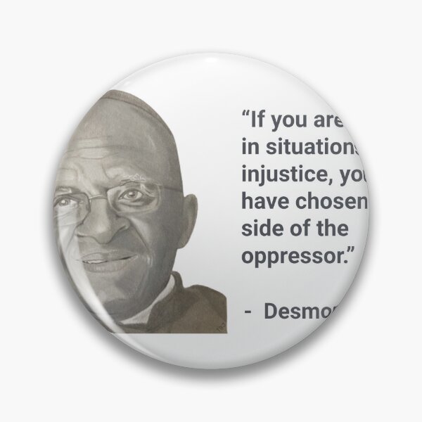Item preview, Desmond Tutu Neutrality Quote designed and sold by t8jsketches.