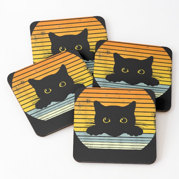 Item preview, Vintage Cat Cat Mom and Cat Dad Fun Retro Cat  designed and sold by trellischrist.