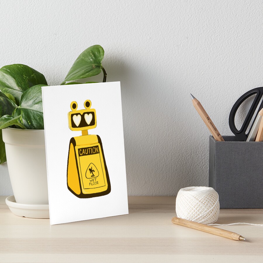 "Security Breach Wet Floor Sign " Art Board Print by adoreart Redbubble