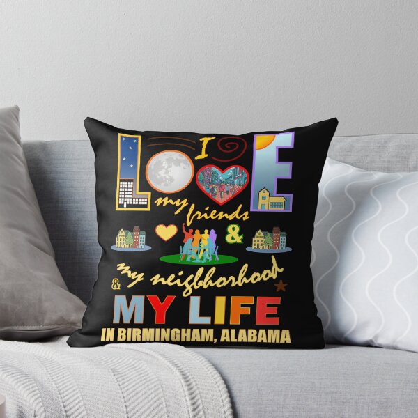 Item preview, Love My Friends Birmingham Alabama Neighborhood and Life Community Pride designed and sold by artfulnotebook.