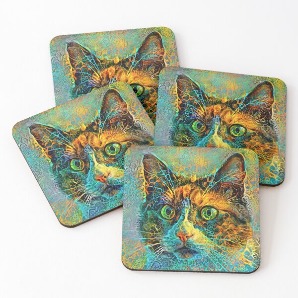 Item preview, DeepStyle abstraction cat designed and sold by blackhalt.