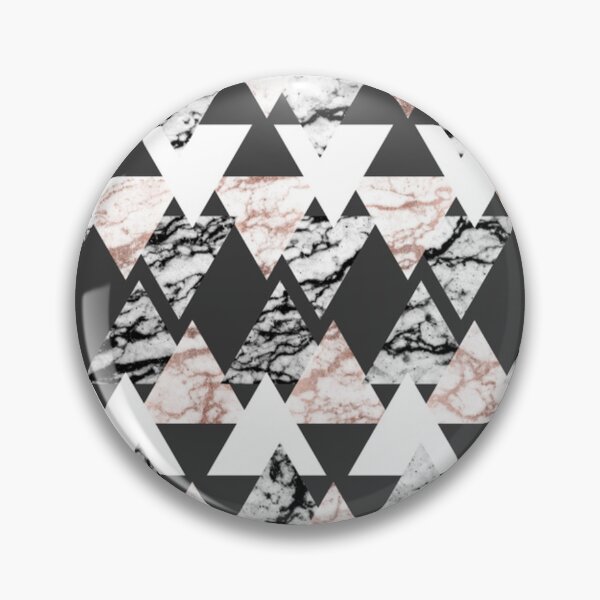Item preview, Black and Rose Gold Geometrical Triangle Pattern designed and sold by Jennifer Adair.