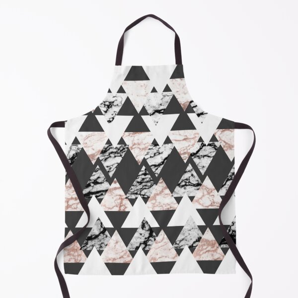 Item preview, Black and Rose Gold Geometrical Triangle Pattern designed and sold by Jennifer Adair.