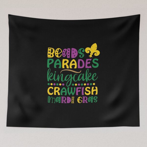 Item preview, Beads parades kingcake crawfish mardi gras designed and sold by pnkpopcorn.