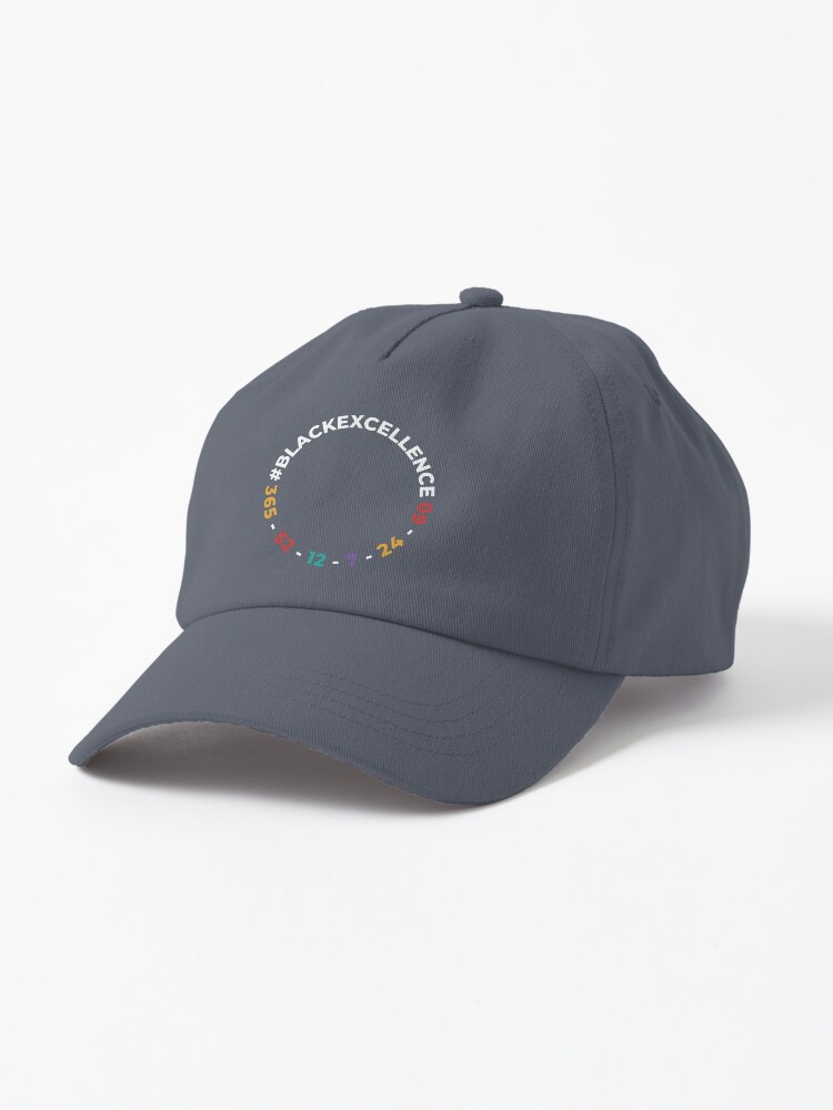 Thumbnail 1 of 7, Cap, Black Excellence365 Collection designed and sold by SpoonfulbyDRABC.