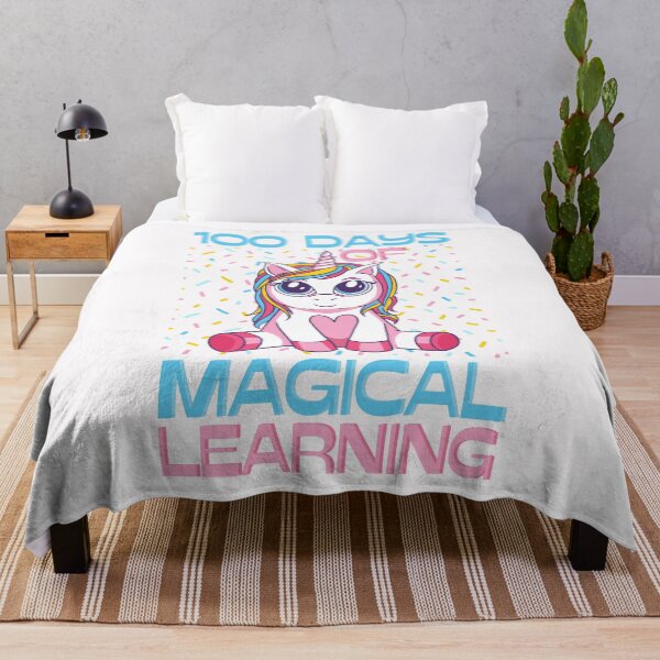 Item preview, 100 days of magical learning, magical unicorn celebration design designed and sold by Auntieck.