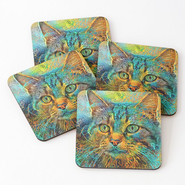 Item preview, DeepStyle abstraction cat designed and sold by blackhalt.