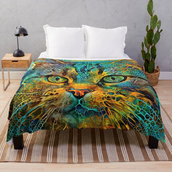 Item preview, DeepStyle abstraction cat designed and sold by blackhalt.