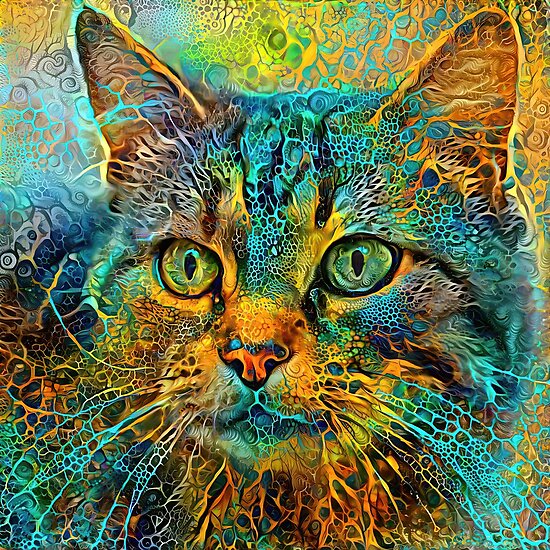 DeepStyle abstraction cat