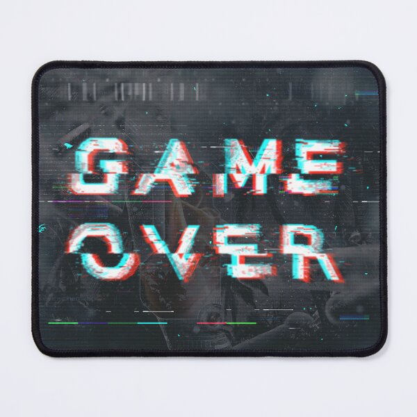 Item preview, Game Over Press F for Respect! Glich effect text. designed and sold by MTmix.