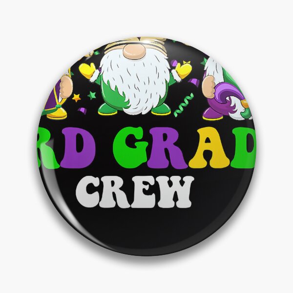 Item preview, Gnome 3rd Grade Teacher Crew Mardi Gras Carnival Party designed and sold by JodyBoling.