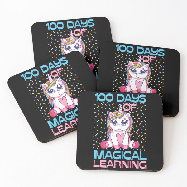 Item preview, 100 days of magical learning, magical unicorn celebration design designed and sold by Auntieck.