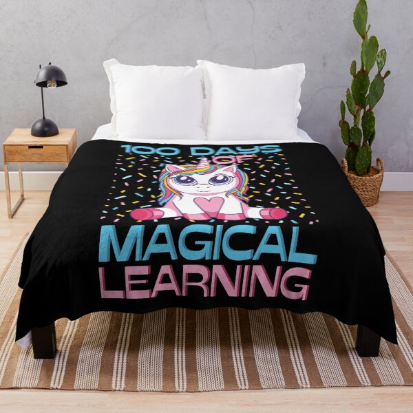 Item preview, 100 days of magical learning, magical unicorn celebration design designed and sold by Auntieck.