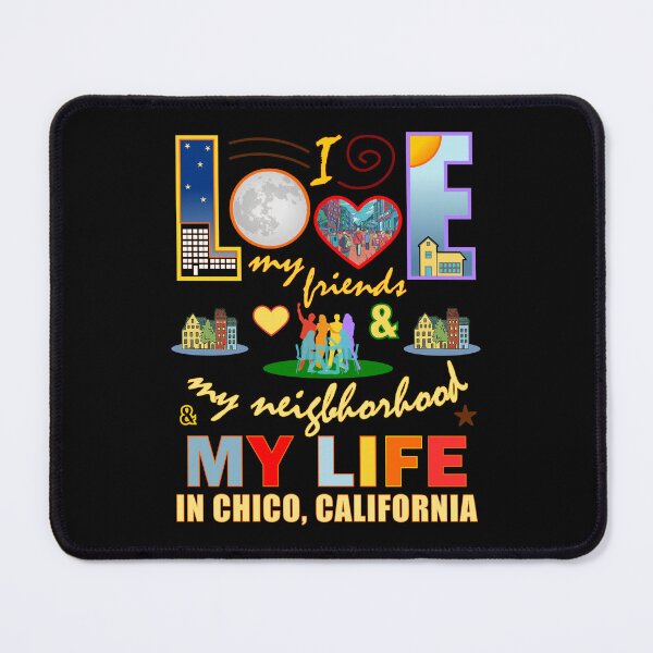 Item preview, Love My Friends Chico California Neighborhood and Life Community Pride designed and sold by artfulnotebook.