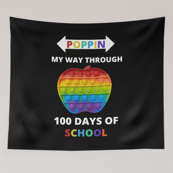 Item preview, Popping My Way Through 100 Days Of School, Apple, valentines day for teachers designed and sold by GulQari.