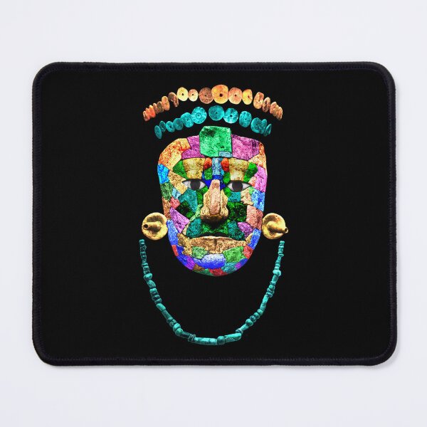Item preview, Colorful rendering of Mayan Pakal burial ornaments designed and sold by Floradigital.