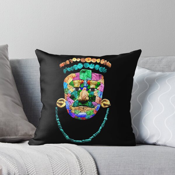 Item preview, Colorful rendering of Mayan Pakal burial ornaments designed and sold by Floradigital.
