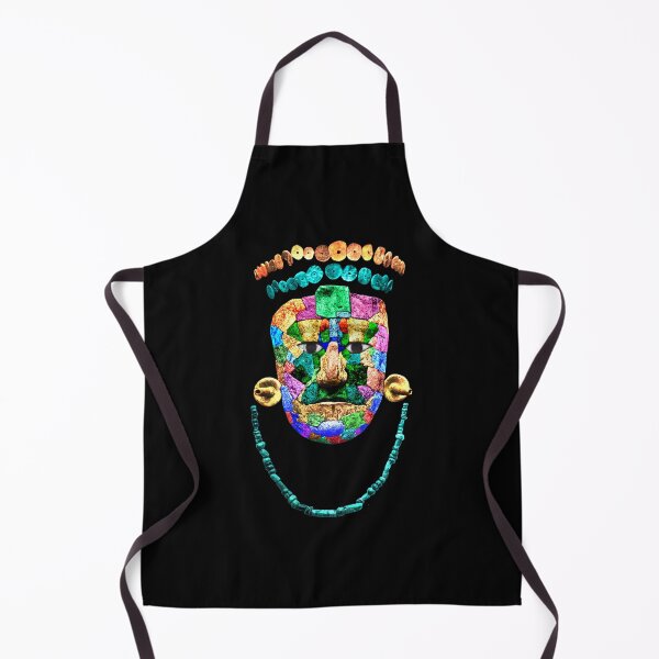Item preview, Colorful rendering of Mayan Pakal burial ornaments designed and sold by Floradigital.