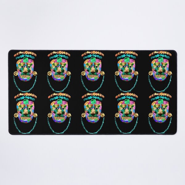Item preview, Colorful rendering of Mayan Pakal burial ornaments designed and sold by Floradigital.