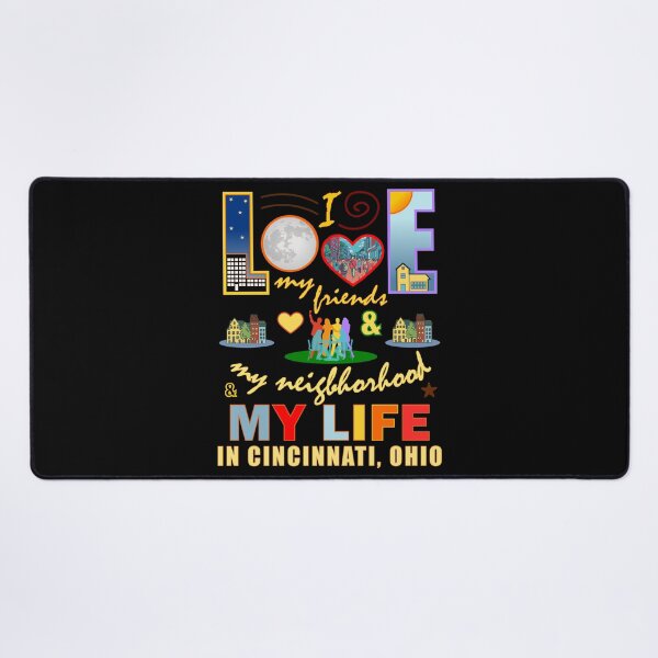 Item preview, Love My Friends Cincinnati Ohio Neighborhood and Life Community Pride designed and sold by artfulnotebook.