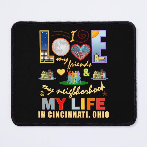 Item preview, Love My Friends Cincinnati Ohio Neighborhood and Life Community Pride designed and sold by artfulnotebook.