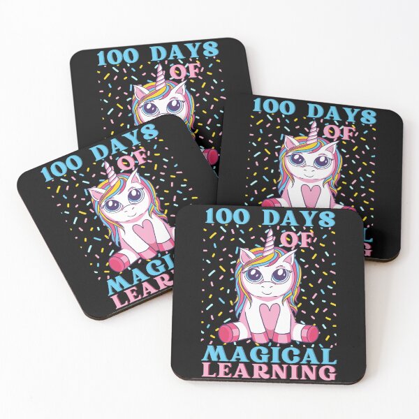 Item preview, 100 days of magical learning, 100 days smarter, magical unicorn celebration design designed and sold by Auntieck.