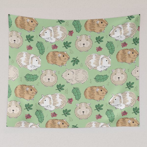 Item preview, Guinea pig pattern flower leaves  designed and sold by VickyCloset.