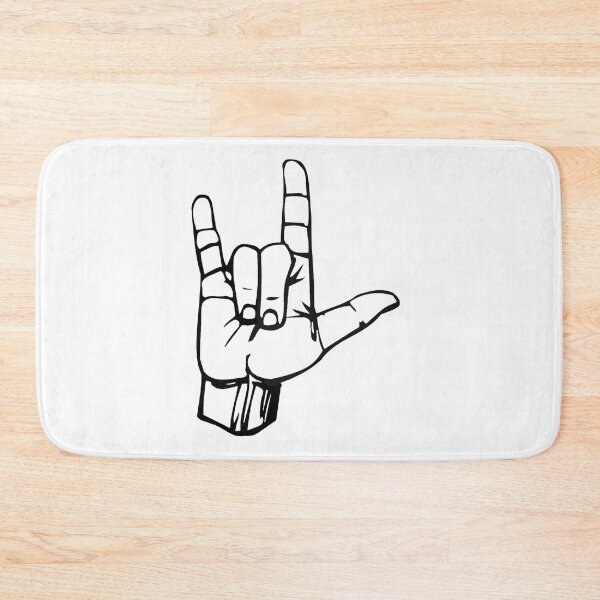 Item preview, Hand I Love You ILY Sign Language Symbol Gesture designed and sold by MadEDesigns.