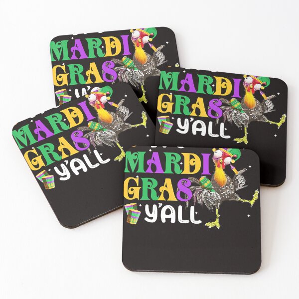 Item preview, It's Mardi Gras Y'all New Orleans Chicken With Jester Hat designed and sold by JodyBoling.