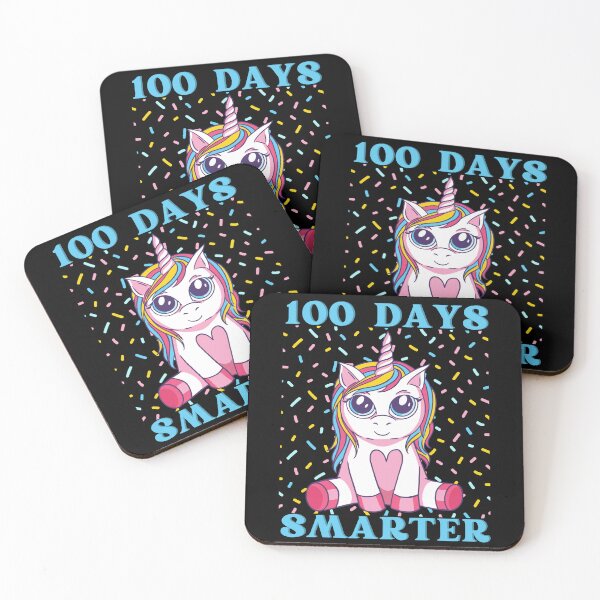 Item preview, 100 days smarter, 100 days of magical learning, magical unicorn celebration design designed and sold by Auntieck.
