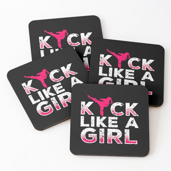 Item preview, I Kick Like A Girl - Karate Kickboxing Girl designed and sold by richardmatthew.