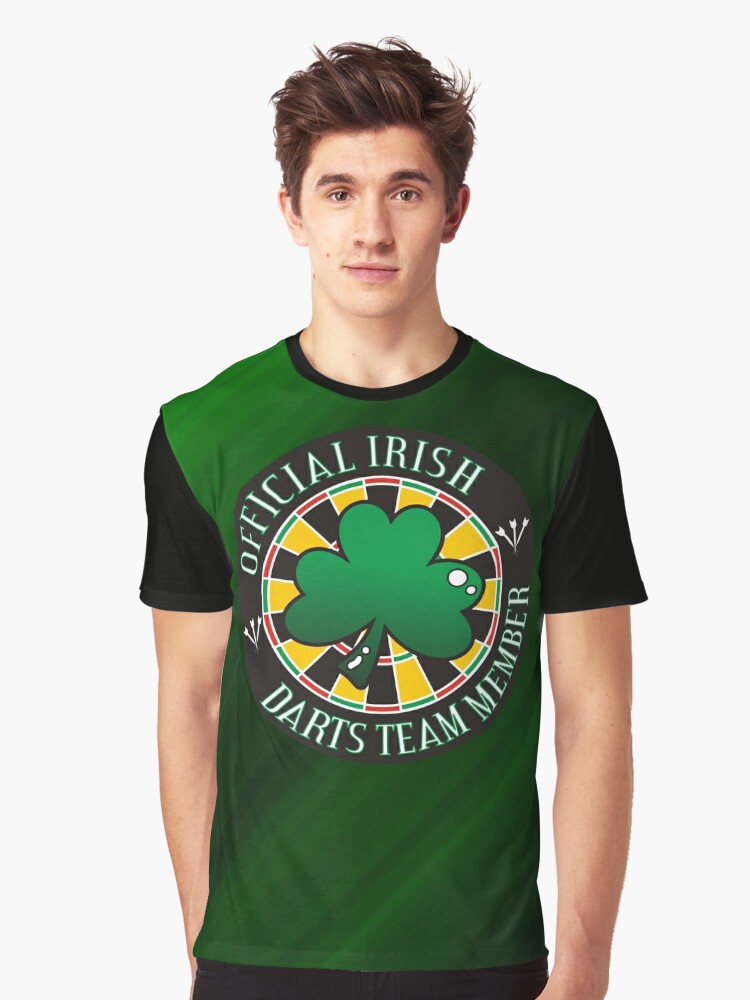 Thumbnail 1 of 5, Graphic T-Shirt, Official Irish Darts Team Member designed and sold by mydartshirts.