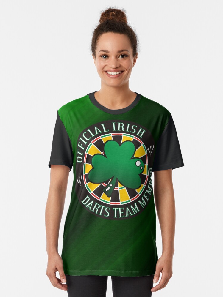 Alternate view of Official Irish Darts Team Member Graphic T-Shirt