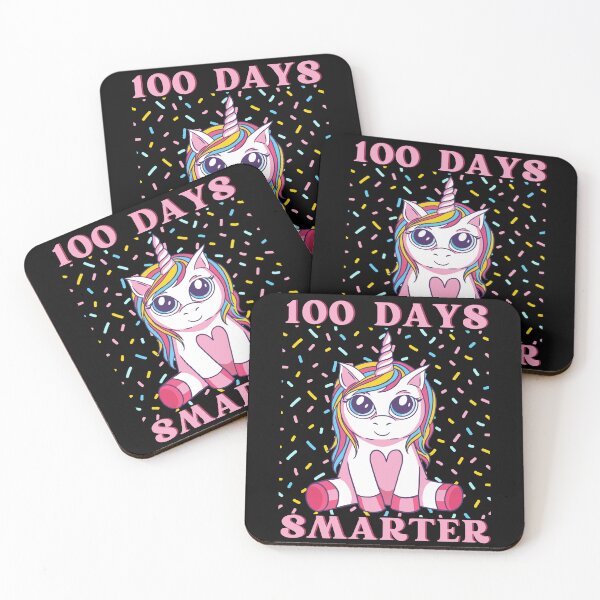 Item preview, 100 days smarter, 100 days of magical learning, magical unicorn celebration design designed and sold by Auntieck.