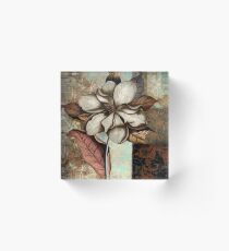 Ecru Magnolie Acrylblock
