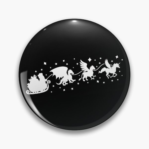 Item preview, Santa's Sleigh Pulled by Mythical Creatures designed and sold by murkyswamp.